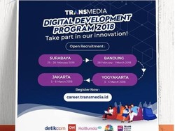 Jangan Lewatkan! Transmedia Buka Bursa Kerja di 4 Kota