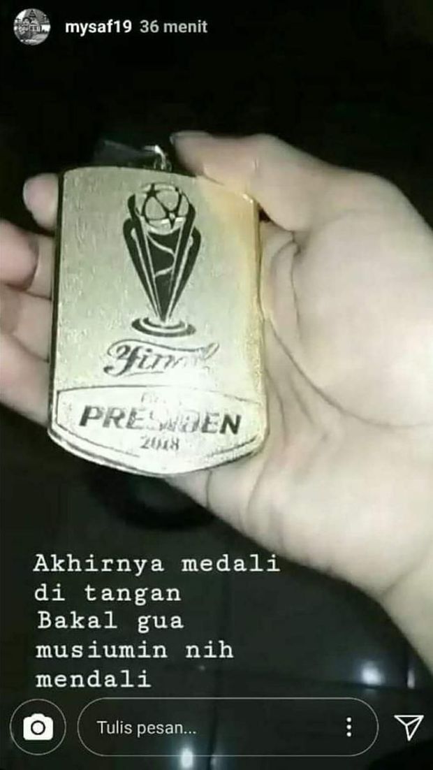 Soal Medali Bepe yang Hilang, Persija: Kami Tukar Jersey