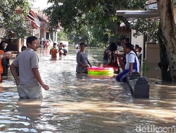 Dua Sungai di Brebes Meluap, Ratusan Rumah Terendam Banjir