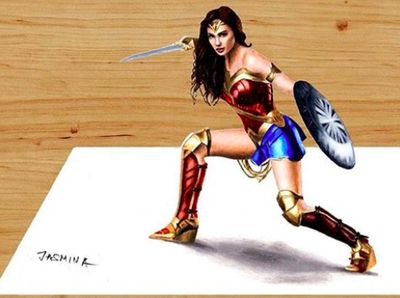 Keren! Superhero 3 Dimensi Ini Dibuat Cuma Pakai Pensil