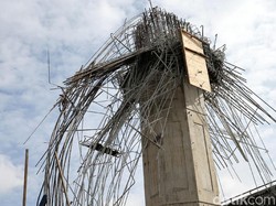 Kepala Tiang Tol Becakayu Ambruk, Karena Kurang Pasang Baut?