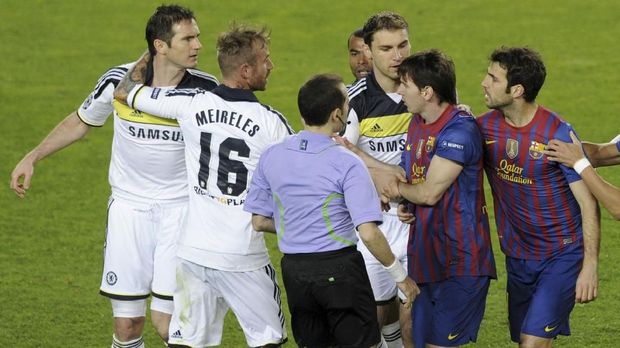 Chelsea terakhir menyingkirkan Barcelona di semifinal Liga Champions musim 2011/2012.