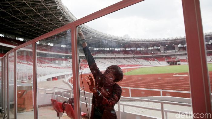 Perbaikan Stadion Utama Gelora Bung Karno (Foto: Agung Pambudhy) Perbaikan Stadion Utama Gelora Bung Karno (Foto: Agung Pambudhy)