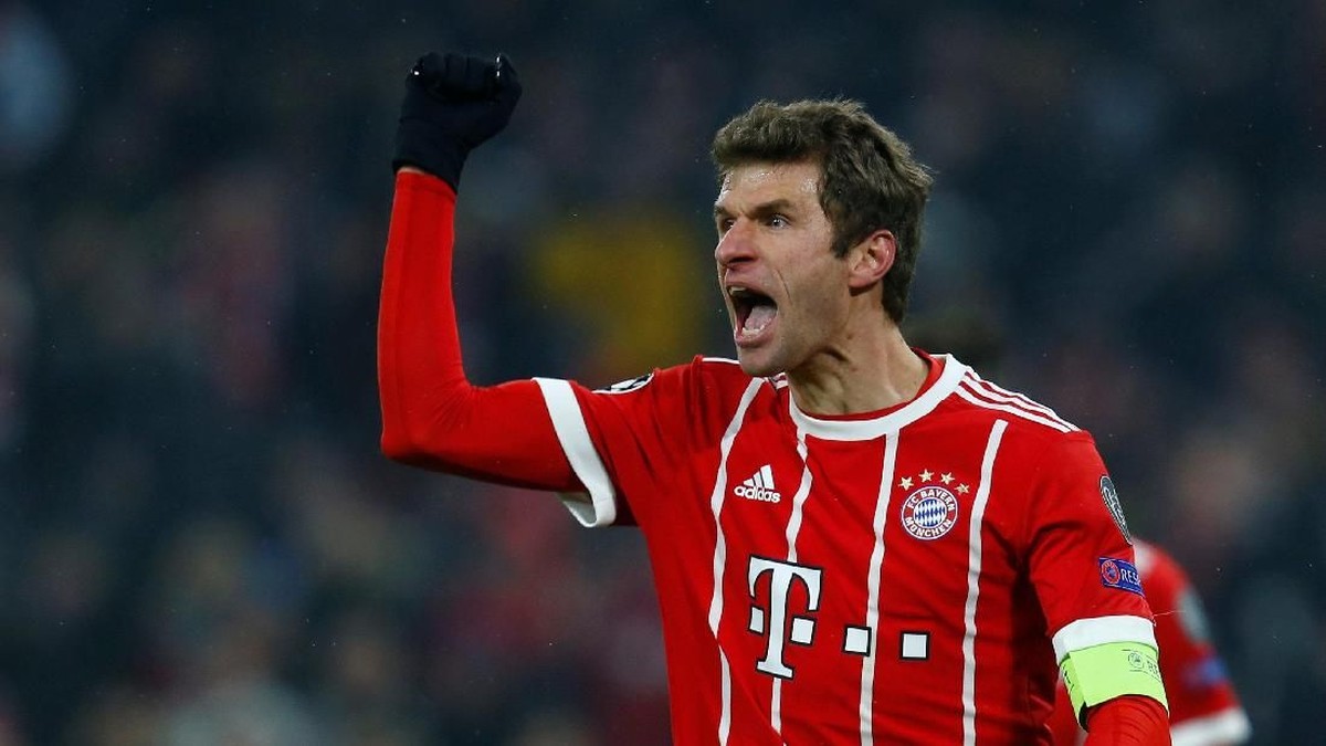 Thomas Mueller diinginkan MU dan Liverpool. (Ralph Orlowski/REUTERS)