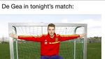 Penyelamatan De Gea dalam Parodi Gambar