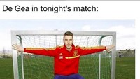 Gawang MU menjadi sangat kecil di bawah kawalan De Gea. Tak ada ruang untuk striker untuk menempatkan bola. (Foto: dok.Twitter)