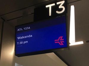 Kocak! Cuitan Jenaka Atlanta Airport Soal Penerbangan ke Wakanda