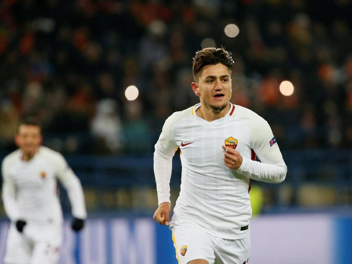 Pemain muda AS Roma, Cengiz Under. (Foto: Gleb Garanich/Reuters)