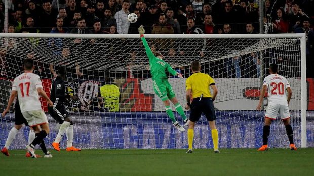 David de Gea tampil cemerlang saat MU bertolak ke markas Sevilla.