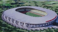 Ukiran-ukiran tersebut menambah kemegahan stadion. (Instagram @stadionpapuabangkit)
