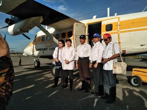 Puan, Nila, Muhadjir, Idrus dan Moeldoko Kunjungi Asmat