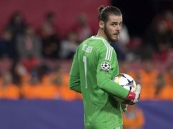 Situs statistik Whoscored memberi nilai 8,6 untuk kiper asal Spanyol itu. Saat MU tampil jauh dari mengesankan, De Gea menunjukkan penampilan impresif. (AFP PHOTO / Cristina Quicler)