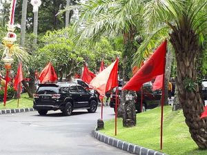 Jelang Pembukaan Rakernas, PDIP Merahkan Bali