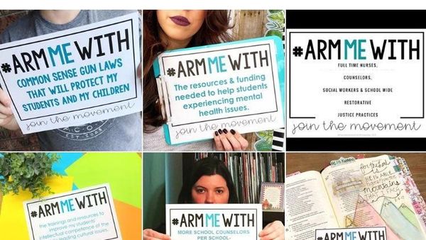 Foto: Guru Ramai-ramai Protes Trump Lewat #ArmMeWith