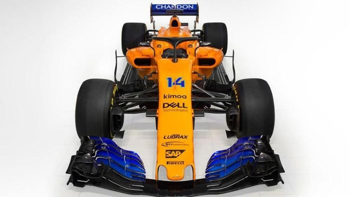 Mobil McLaren Fernando Alonso di isu terkini 2018 (formula1.com)