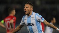 Ciro Immobile, striker Lazio yang keluar menjadi top skorer Liga Italia musim ini, menempati peringkat lima dengan total mencetak 41 gol dari 47 pertandingan di semua kompetisi. (Foto: Paolo Bruno/Getty Images)