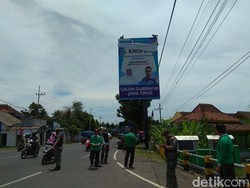 Alat Peraga Kampanye Liar di Banyuwangi Mulai Ditertibkan