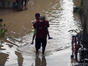 Bojonegoro Siaga Kuning, Air Bengawan Solo Meluber ke Pemukiman