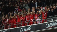 Liverpool masih jadi tim dengan gelar Piala Liga Inggris terbanyak, delapan trof, dan melaju 12 kali ke final. Kali terakhir juara di tahun 2012. (Getty Images)