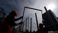 Untuk Penataan, Jalan Sudirman-Thamrin Dipasang Pembatas