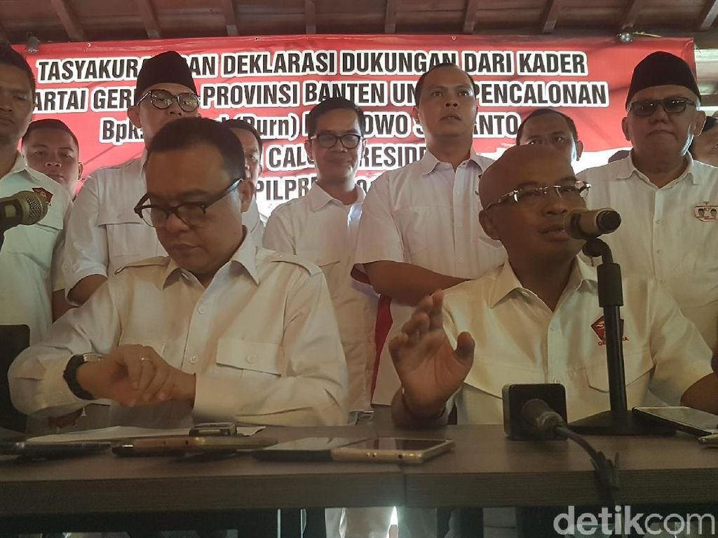 Capreskan Prabowo, Gerindra Banten: Bukan Respons Pencapresan Jokowi Capreskan Prabowo, Gerindra Banten: Bukan Respons Pencapresan Jokowi