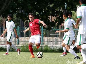 Timnas U-23 Menang atas timnas U-19, Egy Cedera