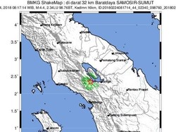 BMKG Tepis Hoax Terkait Gempa Bumi di Samosir
