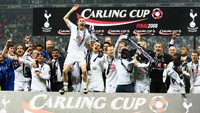 Tottenham Hotspur empat kali menjuarai Piala Liga Inggris. Terakhir kali Spurs memenanginya pada 2008 saat mengalahkan Chelsea 2-1. (Getty Images)