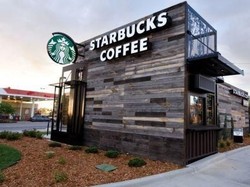 Kontainer Bekas Ini Jadi Gerai Starbucks Paling Mungil