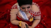 Foto: Kontes Unik di Thailand, Adu Cantik Para Pemilik Tubuh Gemuk