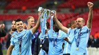 Foto ini merupakan momen teranyar keberhasilan City menjuarai Piala Liga Inggris, setelah mengalahkan Liverpool lewat adu penalti di Wembley pada tahun 2016. (Foto: Clive Brunskill/Getty Images)