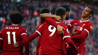 Dengan hasil ini, Liverpool sementara naik ke posisi dua klasemen. Mereka unggul satu poin dari Manchester United yang baru bermain Minggu (25/2) nanti. Sedangkan West Ham di tempat ke-13 dengan 30 poin. (Foto: Clive Brunskill/Getty Images)