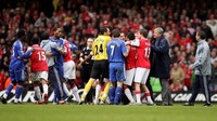 Secara keseluruhan Arsenal sudah tujuh kali sampai ke final Piala Liga Inggris, dengan lima momen berujung dengan kekalahan. Salah satunya pada 2007 atas Chelsea (1-2) di Millennium Stadium. (Foto: PAUL ELLIS/AFP PHOTO)