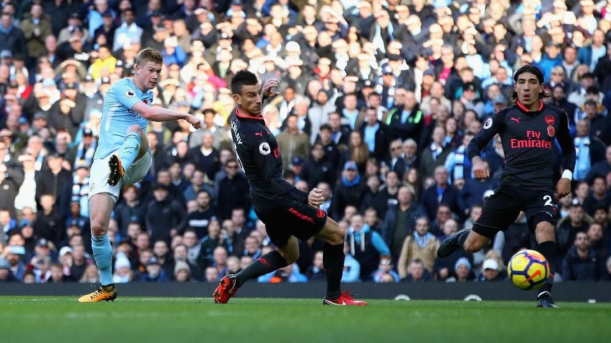 Kevin de Bruyne akan menjadi salah satu ancaman bagi Arsenal. (Foto: Clive Brunskill/Getty Images)