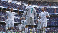Ronaldo terus unjuk ketajaman. Dalam empat pertandingan terakhir di semua ajang, dia sudah membukukan sebanyak delapan gol atau rata-rata dua gol setiap laga. (Foto: Gonzalo Arroyo Moreno/Getty Images)