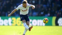Striker Harry Kane juga sudah membuat 102 gol sejak MU terakhir menang di fase knock out. (Foto: Mike Hewitt/Getty Images)