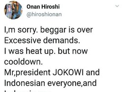 Komikus Jepang Onan Hiroshi yang Sindir Jokowi Minta Maaf