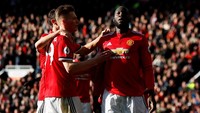 Striker asal Belgia itu sudah mengemas 13 gol di Premier League sejak bergabung dengan MU pada musim ini.Foto: Jason Cairnduff/Action Images via Reuters