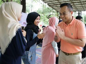 Cawagub Muhammad Irwansyah Temui Relawan Anak Sumsel