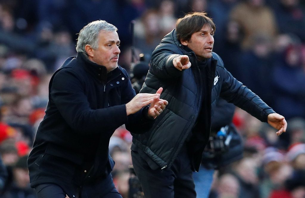 Antonio Conte vs manajernya Manchester United, Jose Mourinho