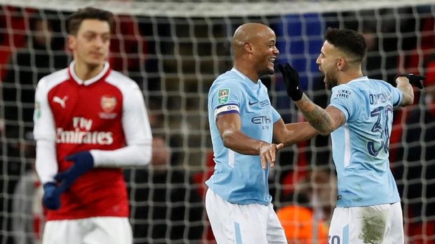 Manchester City tertinggal lima poin dari Liverpool di Liga Inggris.