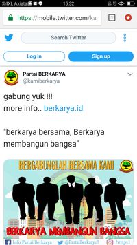 Foto: Poster Partai Berkarya ramai dikomentari (dok. Twitter Partai Berkarya)