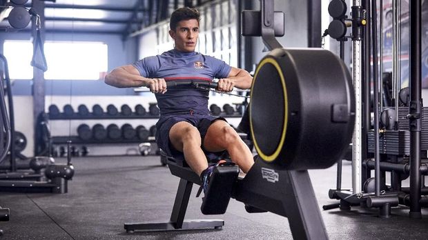 Marc Marquez berambisi mencetak hattrick juara MotoGP 2018. (