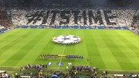 #itstime, ini adalah spanduk di Juventus Stadium di mana fans berharap Juve musim lalu jadi juara Liga Champions tapi kalah dari Real Madrid di final. (Istimewa)