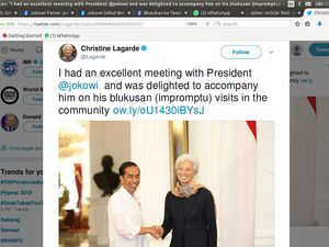 Diajak Jokowi ke Tanah Abang, Bos IMF Sebut Blusukan Jadi Blukusan Diajak Jokowi ke Tanah Abang, Bos IMF Sebut Blusukan Jadi Blukusan