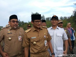 Sandiaga akan Lapor Jokowi soal Revitalisasi Lanud Pulau Panjang