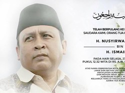 Cawagub Kaltim Nusyirwan Meninggal Dunia karena Sakit