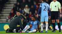 Gabriel Jesus. Setelah pindah ke Manchester City pada Januari 2017, Jesus langsung diusik cedera metatarsal. Ia bisa kembali menjelang akhir musim dan menyudahi 2016/2017 dengan tujuh gol dan 4 assist dalam 11 laga. (Foto: Michael Steele/Getty Images)