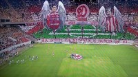 Ini suasana stadion di Rumania saat derby Bucharest manggung antara Dinamo kontra Steaua. (Istimewa)