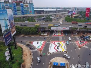 Memantau Underpass Kartini dari Lensa Drone Memantau Underpass Kartini dari Lensa Drone